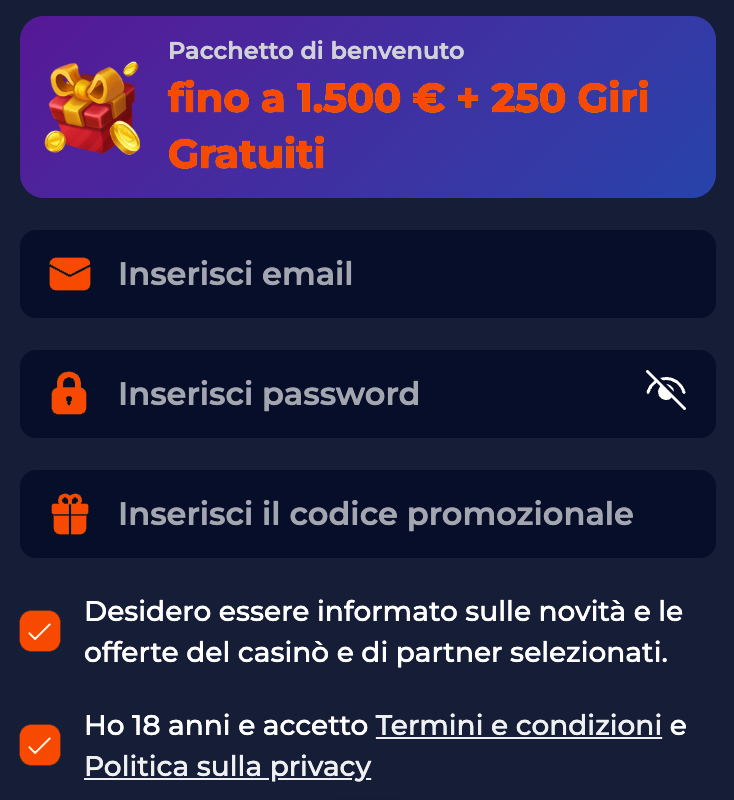 Registrazione